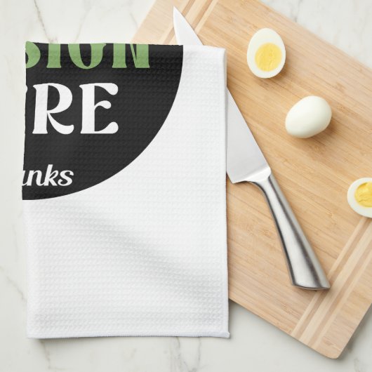 Aangepaste, unieke, slanke & minimalistische Hersh Theedoek (Quarter Fold)