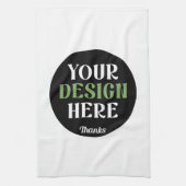 Aangepaste, unieke, slanke & minimalistische Hersh Theedoek (Verticaal)