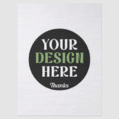 Aangepaste, unieke, slanke & minimalistische Hersh Tissuepapier (Voorkant)