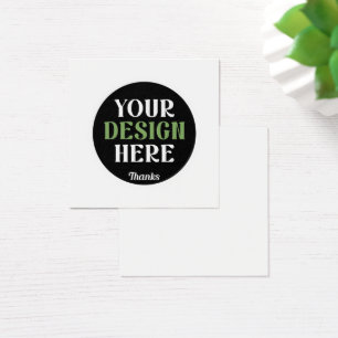 Aangepaste, unieke, slanke & minimalistische Hersh Vierkante Visitekaartjes