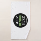 aangepaste, unieke, strakke & minimalistische hers badhanddoek (Badhanddoek)