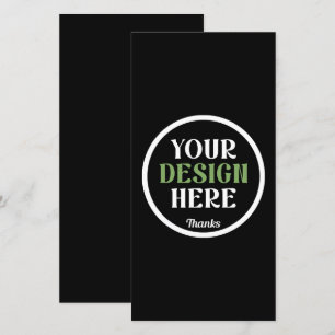 aangepaste, unieke, strakke & minimalistische hers bedankkaart