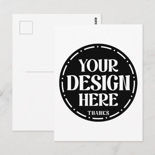 aangepaste, unieke, strakke & minimalistische hers briefkaart (Voorkant / Achterkant)