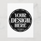 aangepaste, unieke, strakke & minimalistische hers briefkaart (Voorkant)