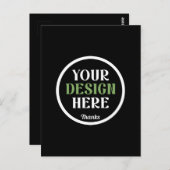 aangepaste, unieke, strakke & minimalistische hers briefkaart (Voorkant / Achterkant)