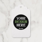 aangepaste, unieke, strakke & minimalistische hers cadeaulabels (Achterkant)
