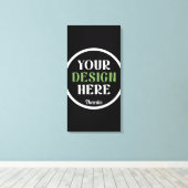 aangepaste, unieke, strakke & minimalistische hers canvas afdruk (Insitu (Houten vloer))