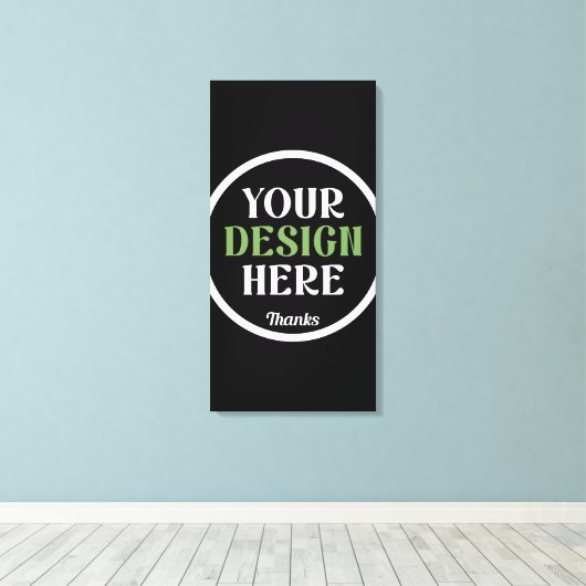 aangepaste, unieke, strakke & minimalistische hers canvas afdruk (Insitu (Houten vloer))