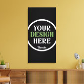 aangepaste, unieke, strakke & minimalistische hers canvas afdruk (Insitu (Woonkamer))