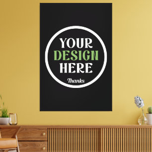 aangepaste, unieke, strakke & minimalistische hers canvas afdruk