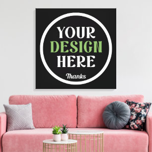 aangepaste, unieke, strakke & minimalistische hers canvas afdruk