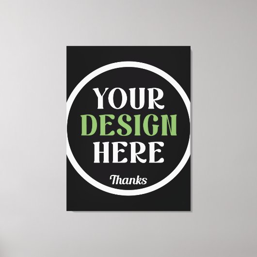 aangepaste, unieke, strakke & minimalistische hers canvas afdruk (Voorkant)