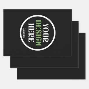 aangepaste, unieke, strakke & minimalistische hers inpakpapier vel