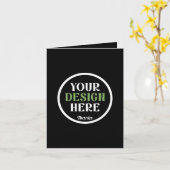 aangepaste, unieke, strakke & minimalistische hers kaart (Gele Bloem)