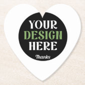 aangepaste, unieke, strakke & minimalistische hers kartonnen onderzetters (Voorkant)