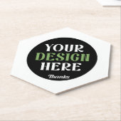 aangepaste, unieke, strakke & minimalistische hers kartonnen onderzetters (Schuin)