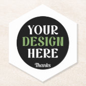 aangepaste, unieke, strakke & minimalistische hers kartonnen onderzetters (Voorkant)