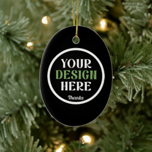 aangepaste, unieke, strakke & minimalistische hers keramisch ornament