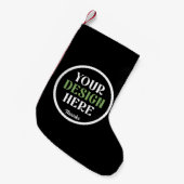 aangepaste, unieke, strakke & minimalistische hers kleine kerstsok (Voorkant (Hangend))