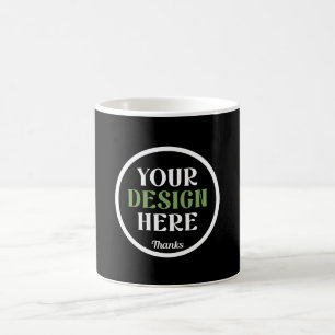 aangepaste, unieke, strakke & minimalistische hers koffiemok