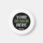 aangepaste, unieke, strakke & minimalistische hers magneet (Voorkant)