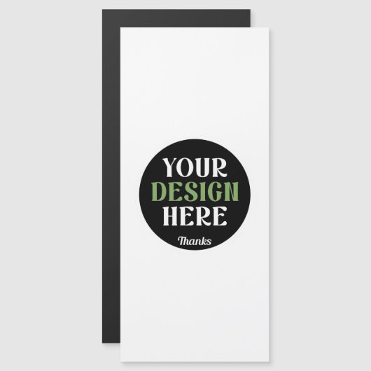 aangepaste, unieke, strakke & minimalistische hers magnetische uitnodiging (Voorkant / Achterkant)