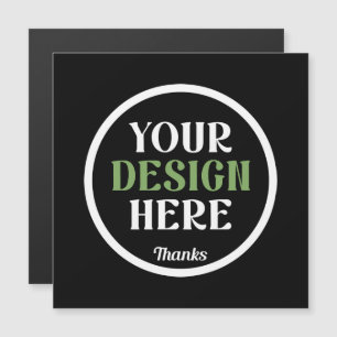 aangepaste, unieke, strakke & minimalistische hers magnetische uitnodiging