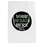 aangepaste, unieke, strakke & minimalistische hers medium cadeauzakje (Voorkant)