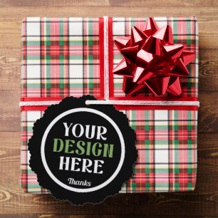 aangepaste, unieke, strakke & minimalistische hers ornament kaart