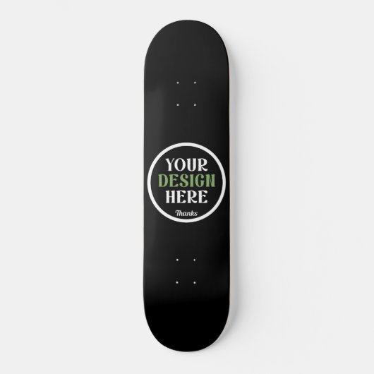 aangepaste, unieke, strakke & minimalistische hers persoonlijk skateboard (Voorkant)
