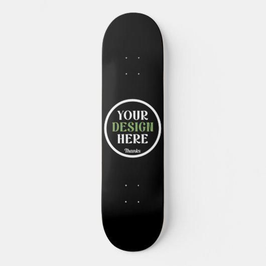 aangepaste, unieke, strakke & minimalistische hers persoonlijk skateboard (Voorkant)