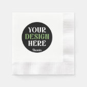 aangepaste, unieke, strakke & minimalistische hers servet (Voorkant)
