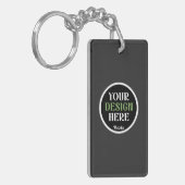 aangepaste, unieke, strakke & minimalistische hers sleutelhanger (Voorkant Links)