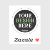 aangepaste, unieke, strakke & minimalistische hers sticker (Vel)