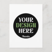 aangepaste, unieke, strakke & minimalistische hers uitnodiging briefkaart (Voorkant)