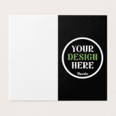 aangepaste, unieke, strakke & minimalistische hers visitekaartje (Buitenkant ongevouwen)