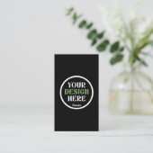 aangepaste, unieke, strakke & minimalistische hers visitekaartje (Staand voorkant)