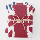 Aangepaste Union Jack Inpakpapier Vel (In situ)