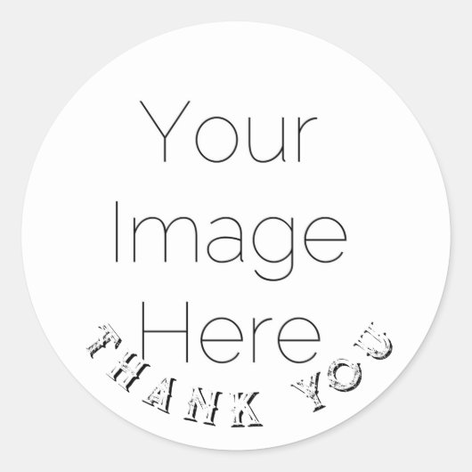 aangepaste unisex Baby Shower Bedankt Foto Sticker (Voorkant)