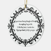 Aangepaste Unisex Flourish Mentor Bedankt Keramisch Ornament (Links)