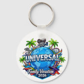 Aangepaste Universal Florida Familie Vakantie 2026 Sleutelhanger (Voorkant)