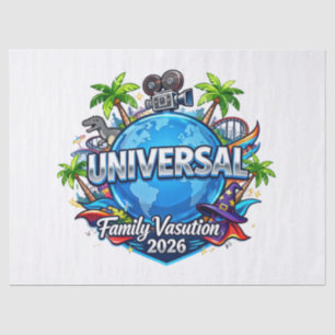 Aangepaste Universal Florida Familie Vakantie 2026 Tissuepapier