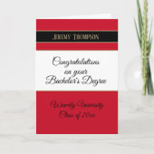 Aangepaste universitaire afstudeerkaart voor bache kaart (Voorkant)