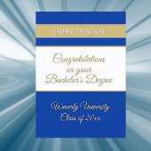 Aangepaste universitaire afstudeerkaart voor bache kaart