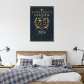 Aangepaste Universiteit Afgestudeerden Klas van 20 Canvas Afdruk (Insitu (Slaapkamer))