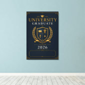 Aangepaste Universiteit Afgestudeerden Klas van 20 Canvas Afdruk (Insitu (Houten vloer))