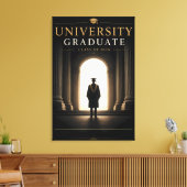 Aangepaste Universiteit Afgestudeerdenklas 2026 Canvas Afdruk (Insitu (Woonkamer))