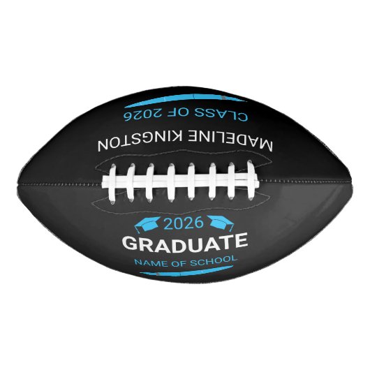 Aangepaste universiteit afstuderen 2026 american football (Voorkant)