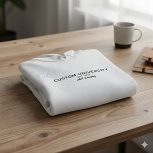 Aangepaste Universiteit Naam Jaar Hoofdvak Ontwerp Hoodie