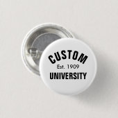 Aangepaste Universiteit Schatting Ronde Button 3,2 Cm (Voorkant /achterkant)